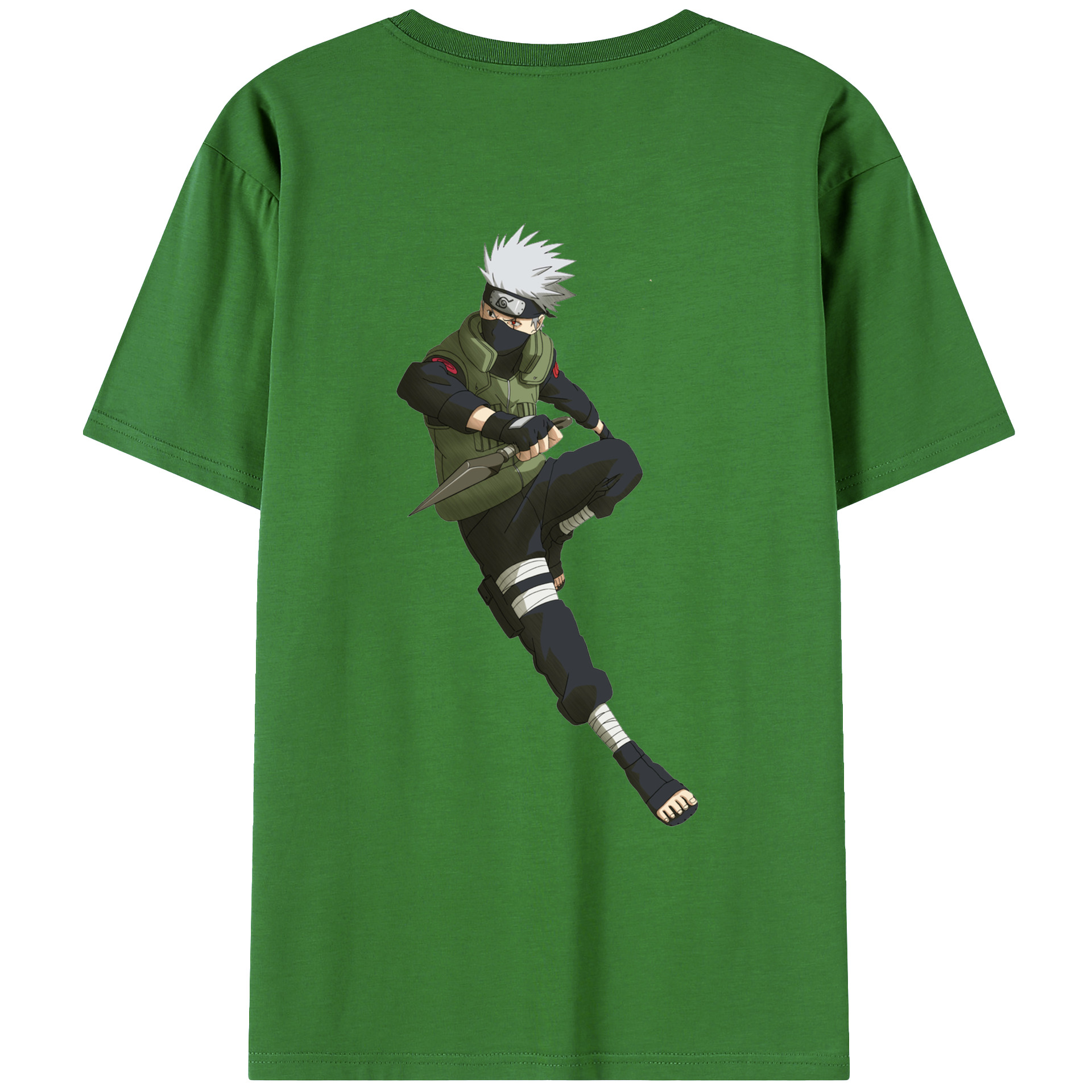 （画像用） NARUTO -ナルト- はたけ カカシ Hatake Kakashi レディース半袖Tシャツ(バックプリント)